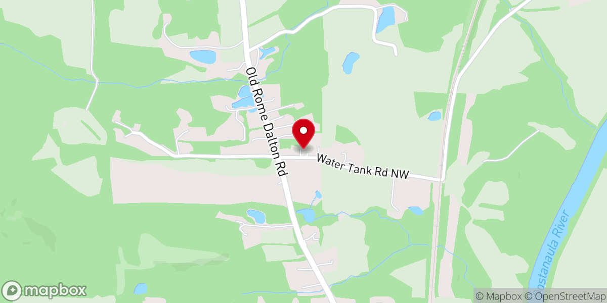 Map showing location of Fellowship Baptist Church