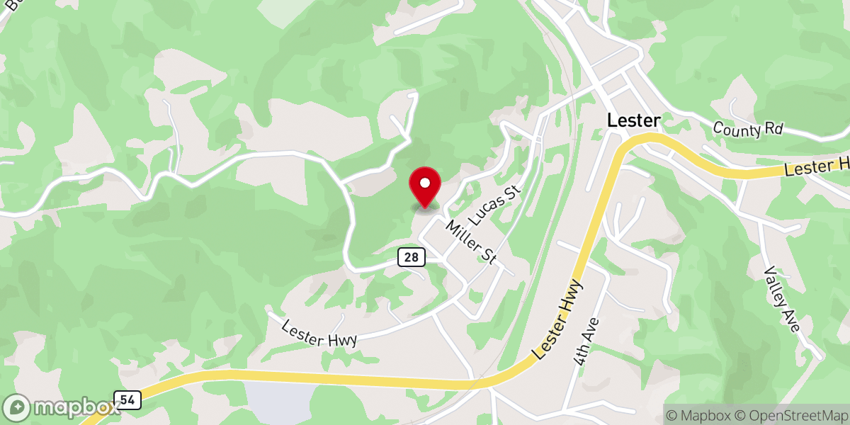 Map showing location of Lester Church of God