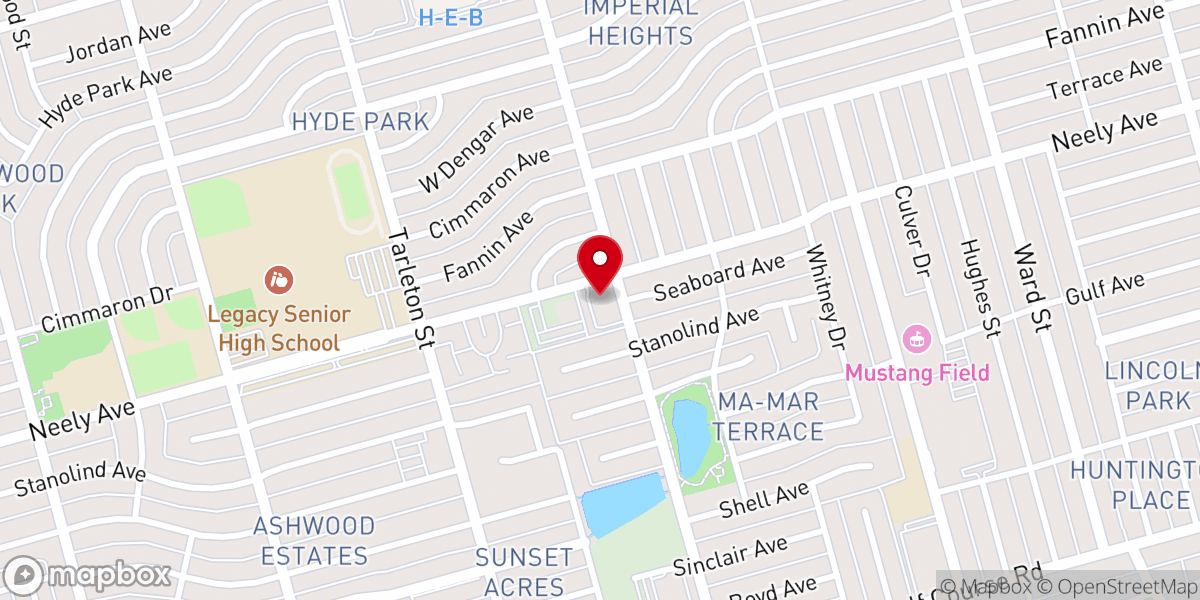 Map showing location of Unitarian Universalist Church