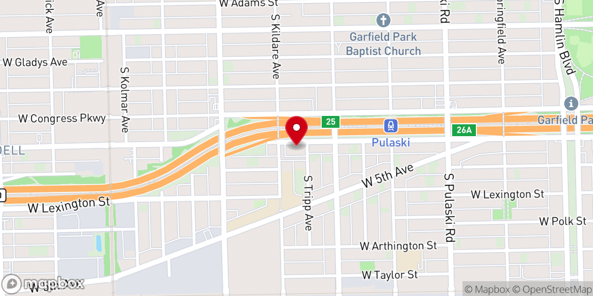 Map showing location of Union Hill Missionary Baptist Church