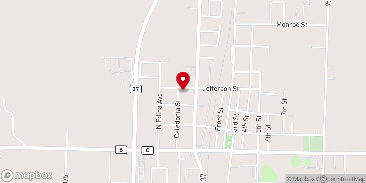 Map showing location of Full Life Fellowship