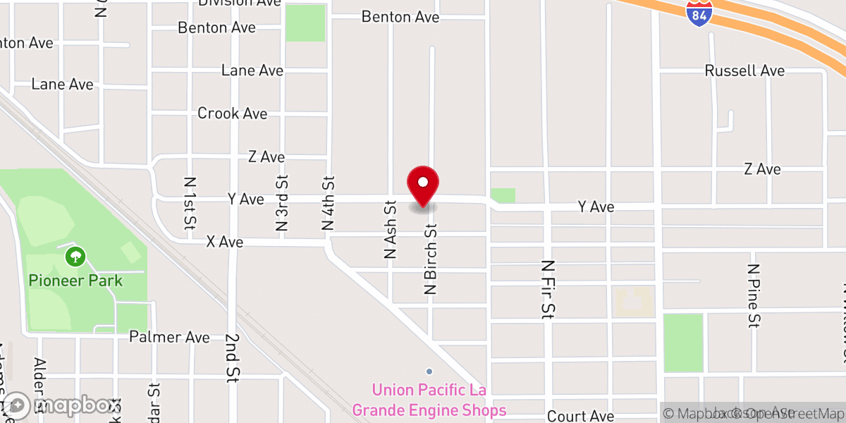 Map showing location of Grace Bible Church