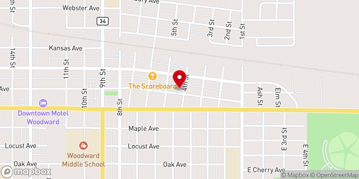Map showing location of Sure Foundation Church of God