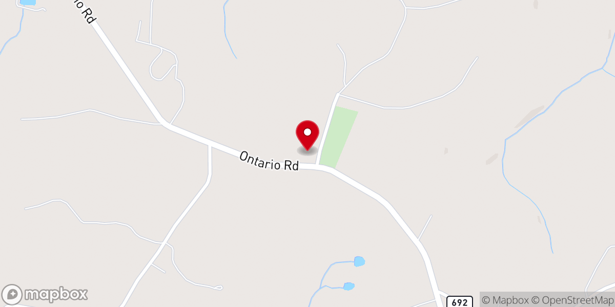Map showing location of Cool Spring Church