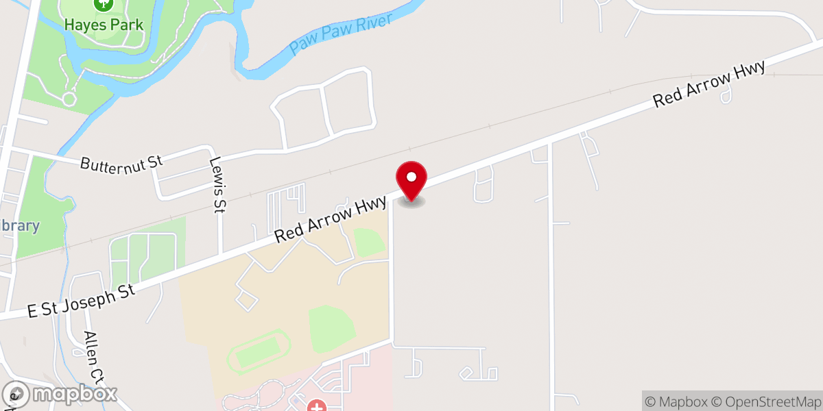 Map showing location of Word of Life Church