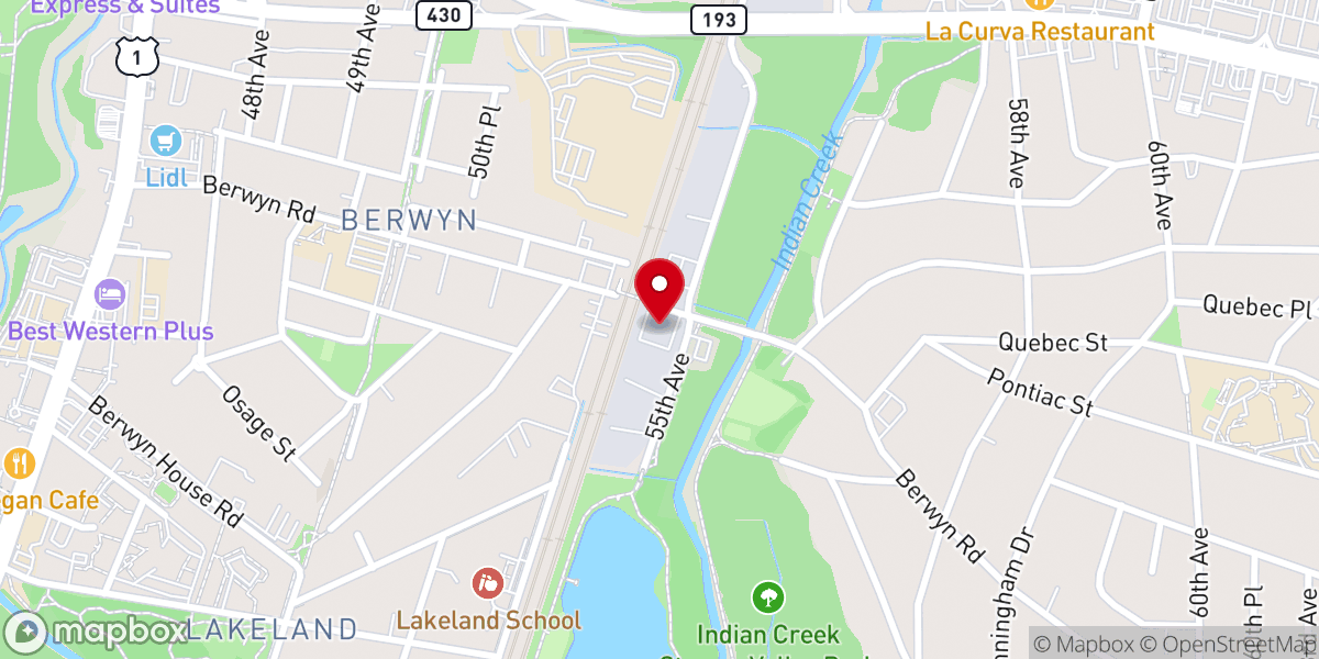 Map showing location of Iglesia Cristiana Columna de Fuego (Maryland)