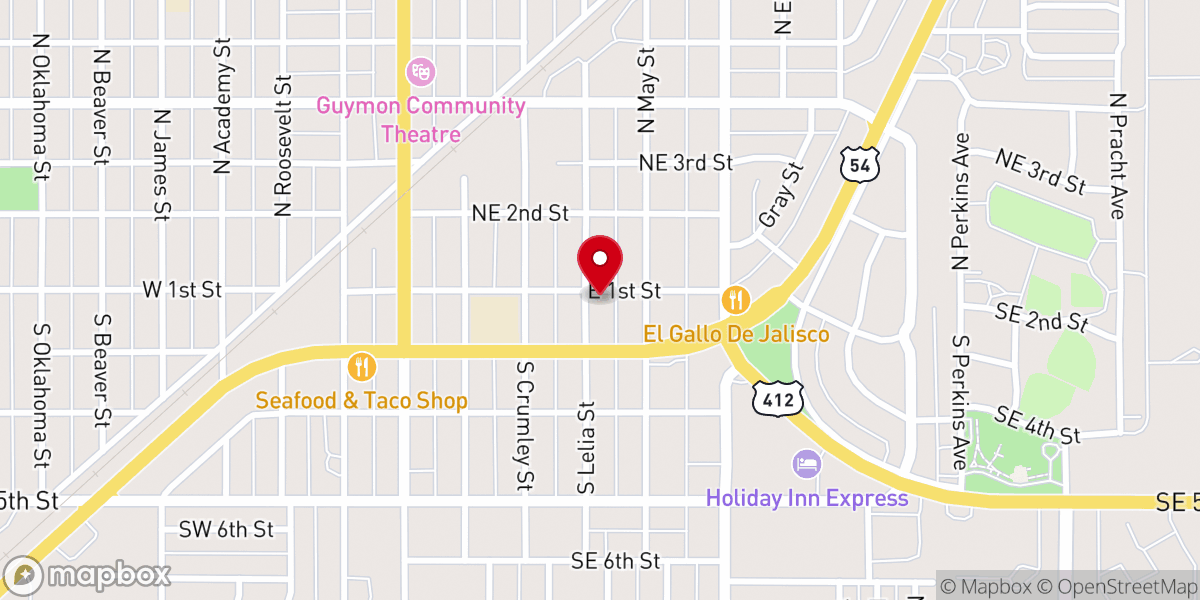 Map showing location of Pentecost Family of God Church