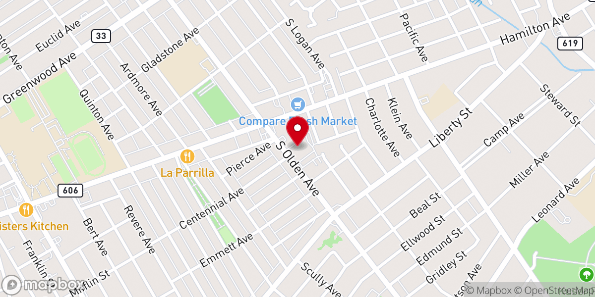 Map showing location of Saint Anthony Catholic Church