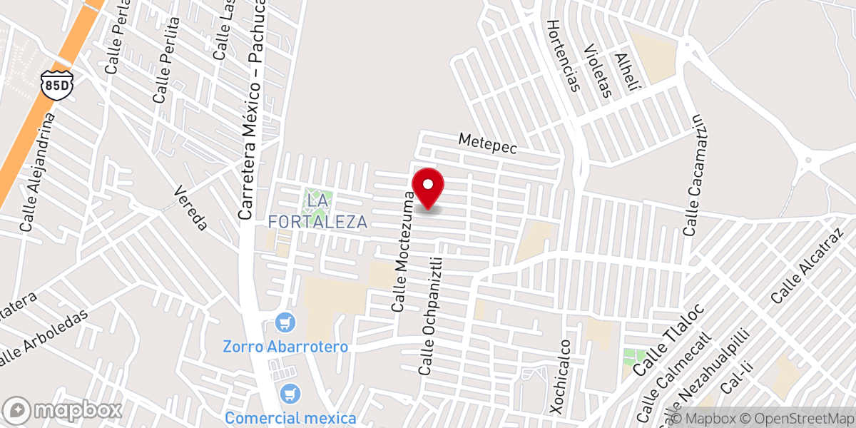 Map showing location of Iglesia San Juan Bautista
