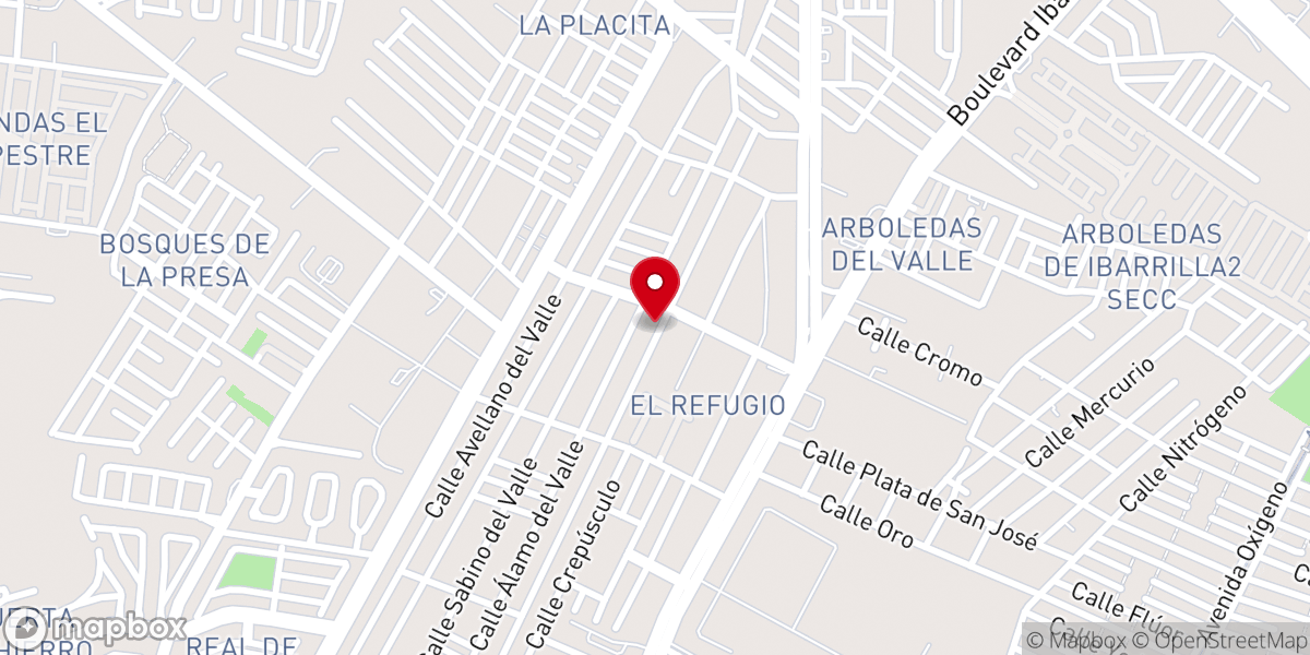 Map showing location of Maria Auxiliadora