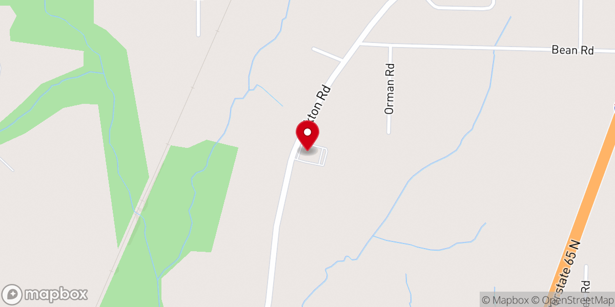 Map showing location of Elkton Road Baptist Church