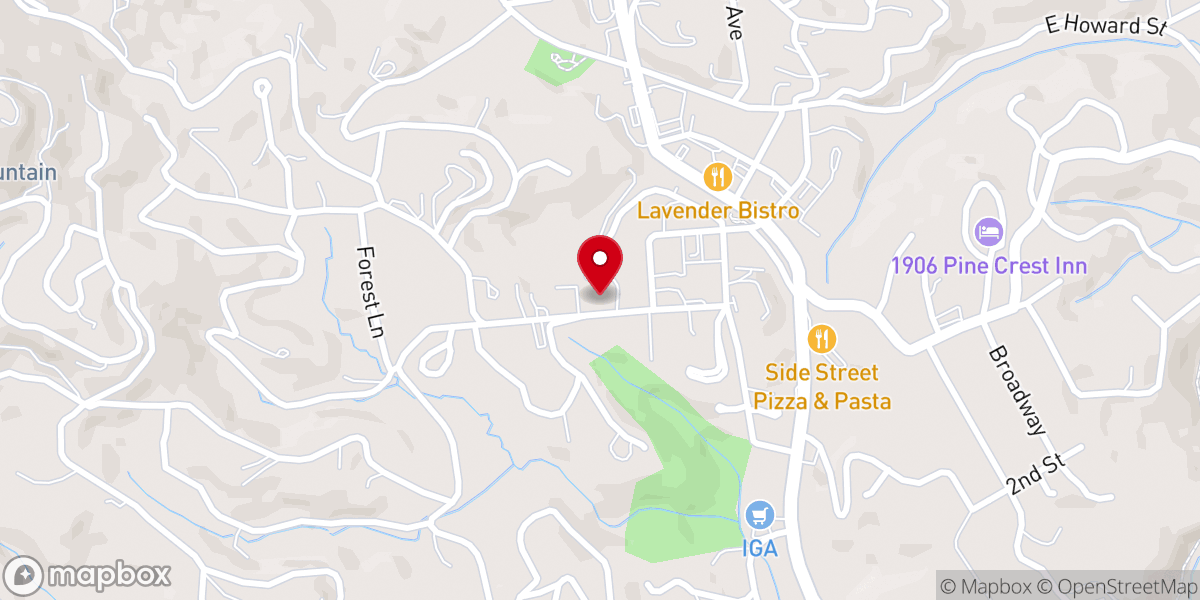 Map showing location of Holy Cross Episcopal Church