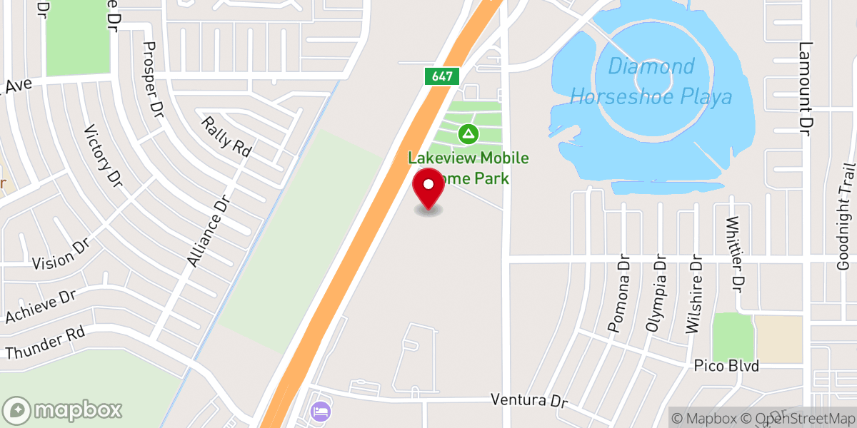 Map showing location of Oasis Church Amarillo