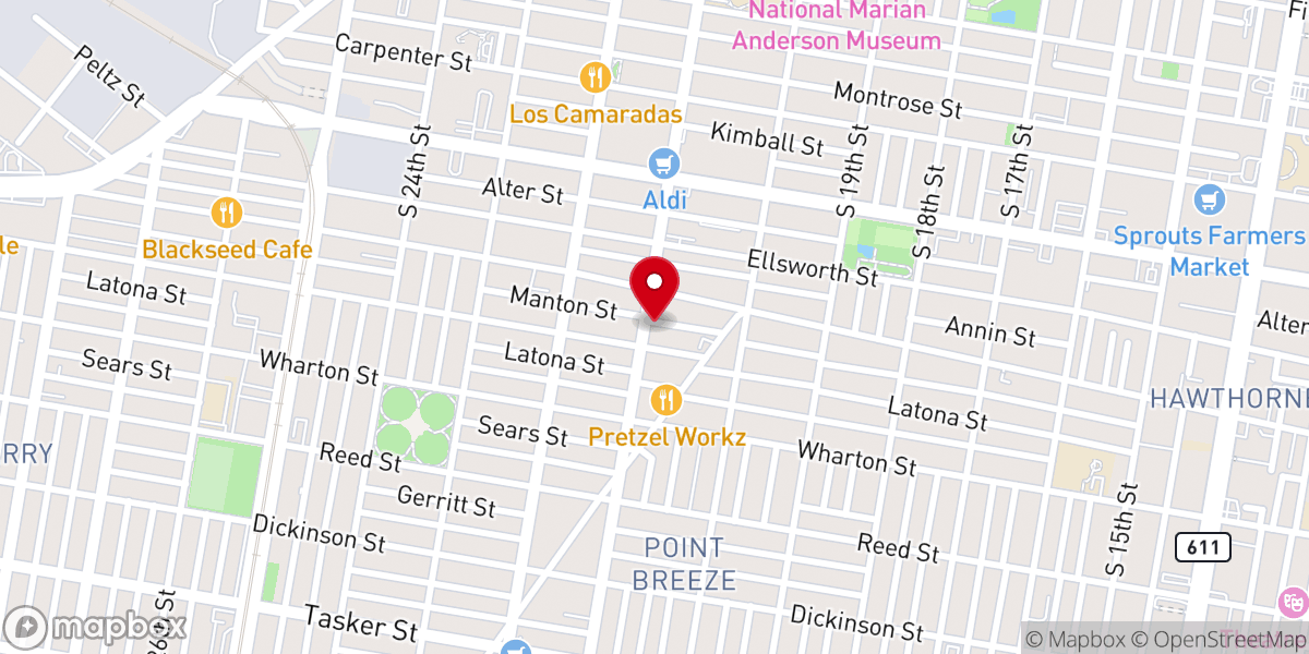 Map showing location of St Paul Chapel Baptist Church