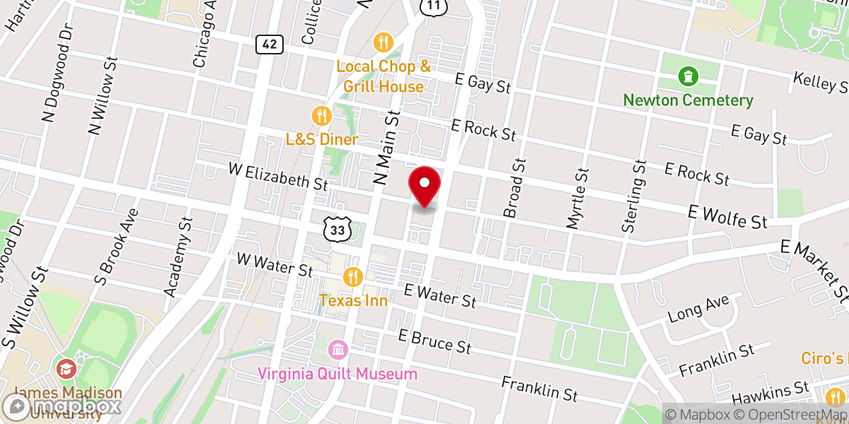 Map showing location of The Church of the Incarnation