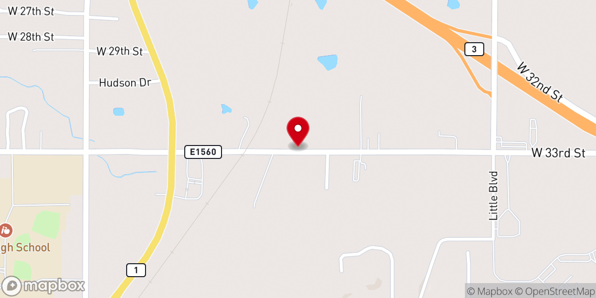 Map showing location of Cleveland Presbyterian Church
