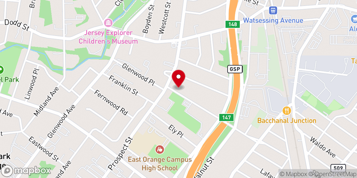 Map showing location of St Agnes & St Paul's Episcopal