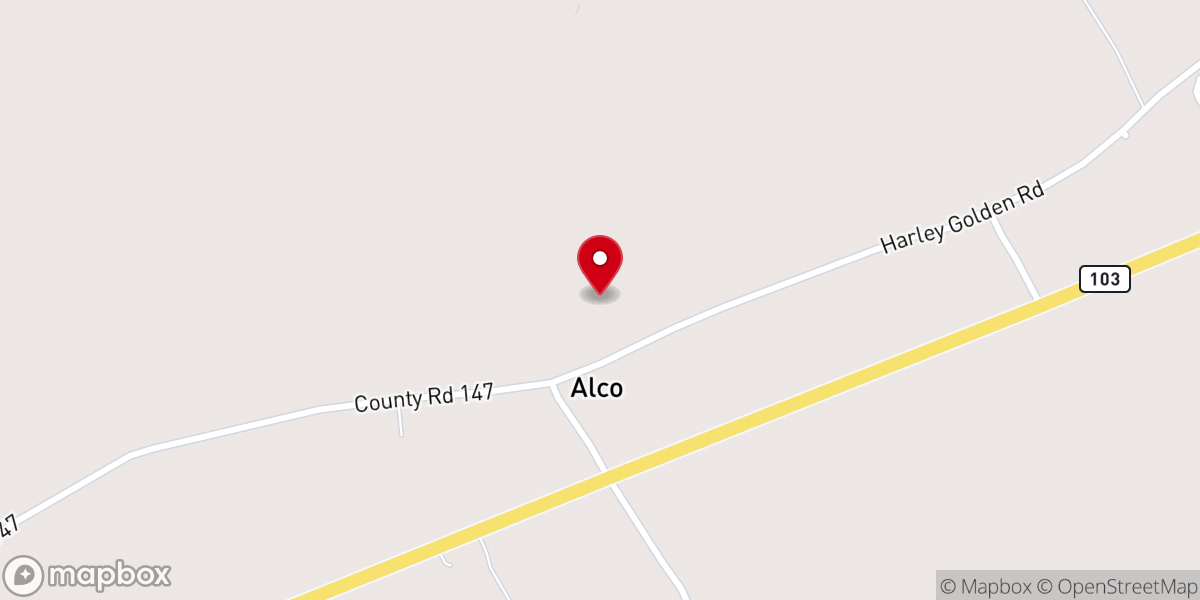 Map showing location of White Oak Church