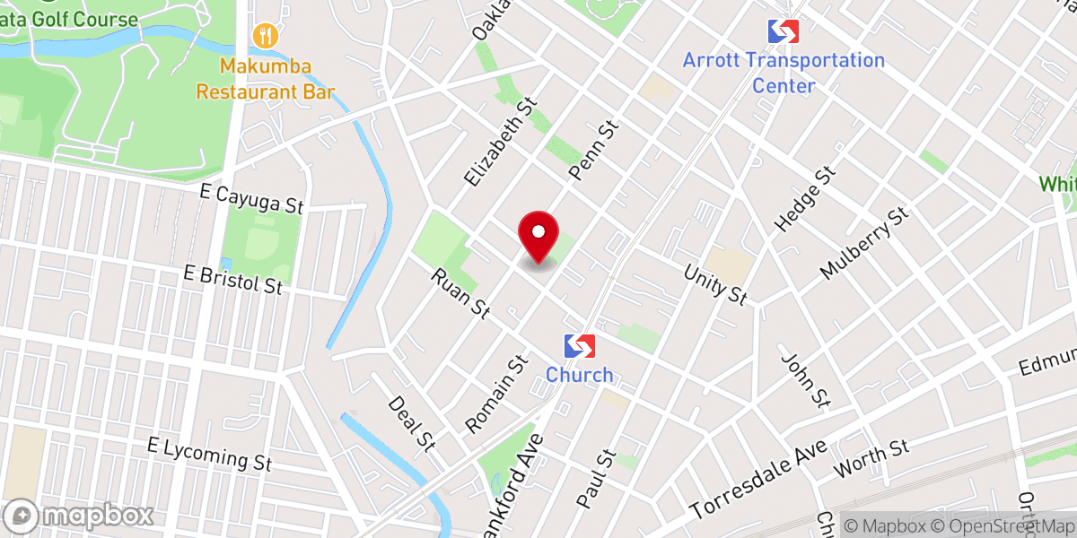 Map showing location of St Joachim's Church