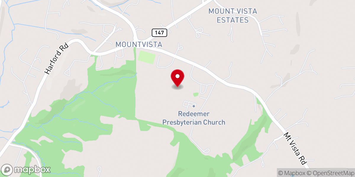 Map showing location of Redeemer Classical Christian School