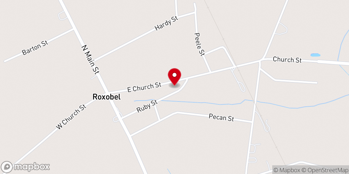 Map showing location of Sandy Run Baptist