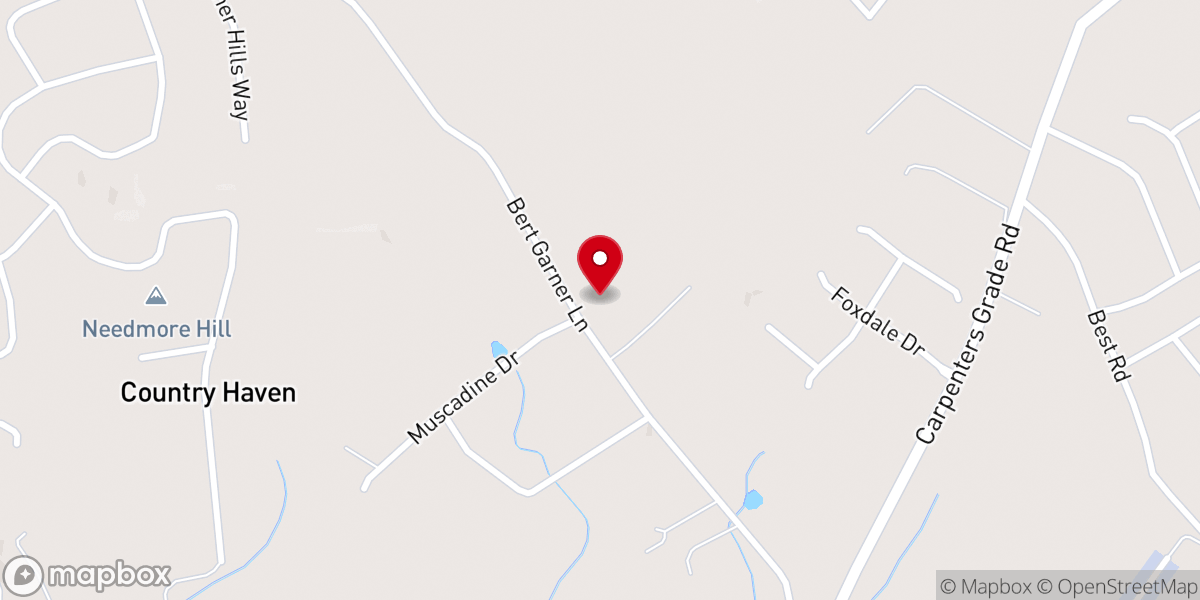 Map showing location of Colonial Estate Weddings and Events