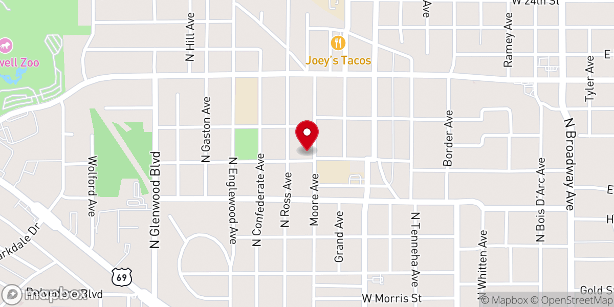 Map showing location of Victory Temple Church of God
