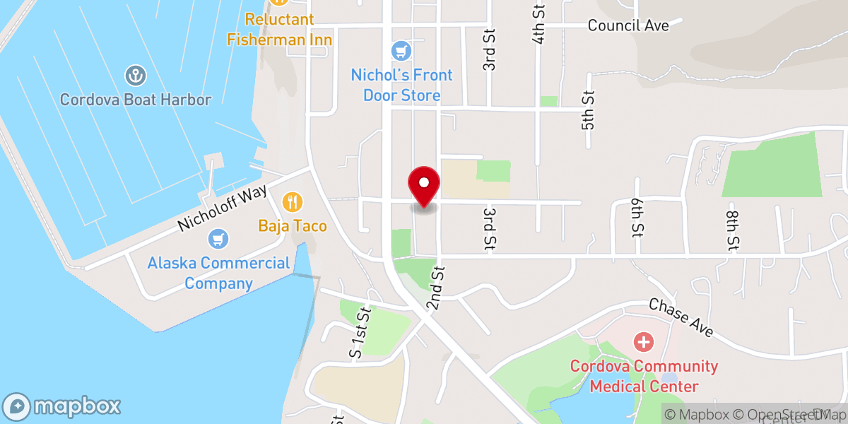 Map showing location of Cordova Community Baptist Church