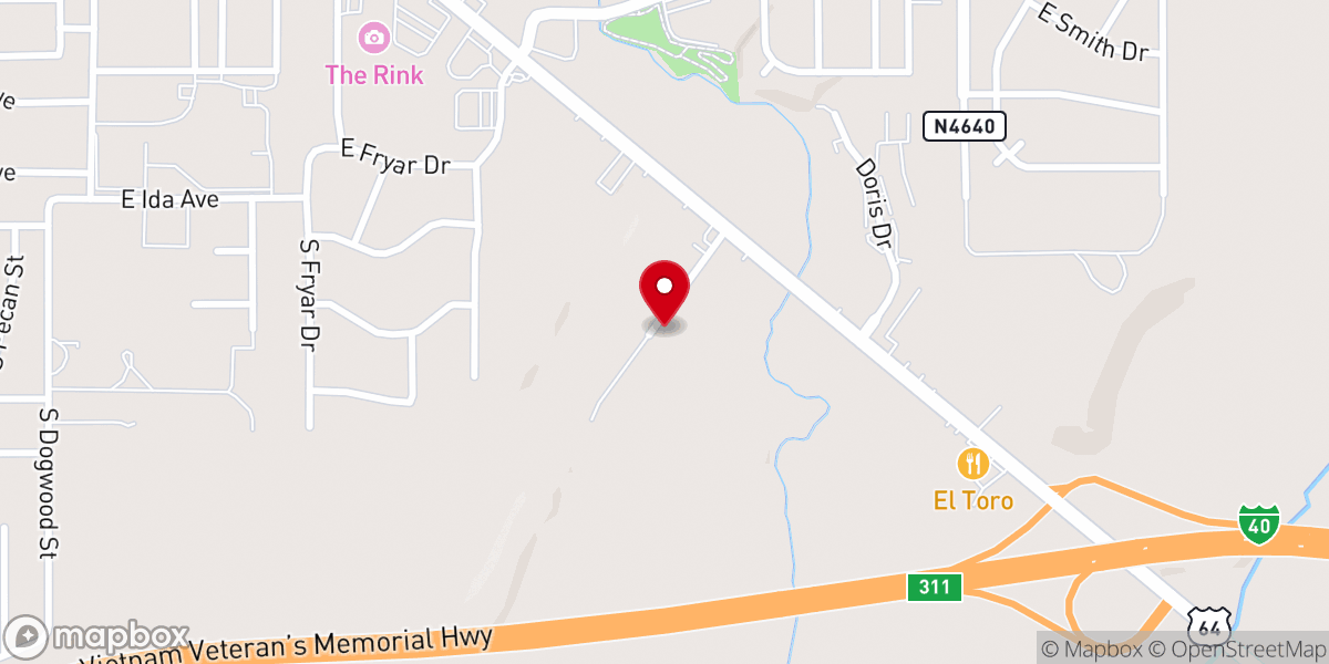 Map showing location of Church Of God