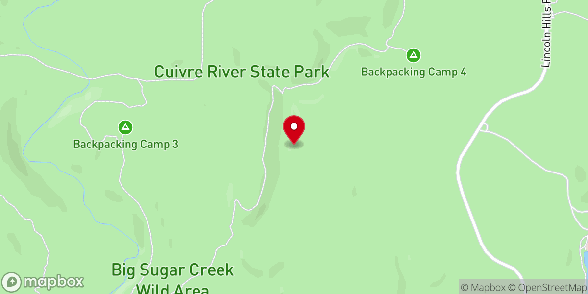 Map showing location of Cuivre River State Park