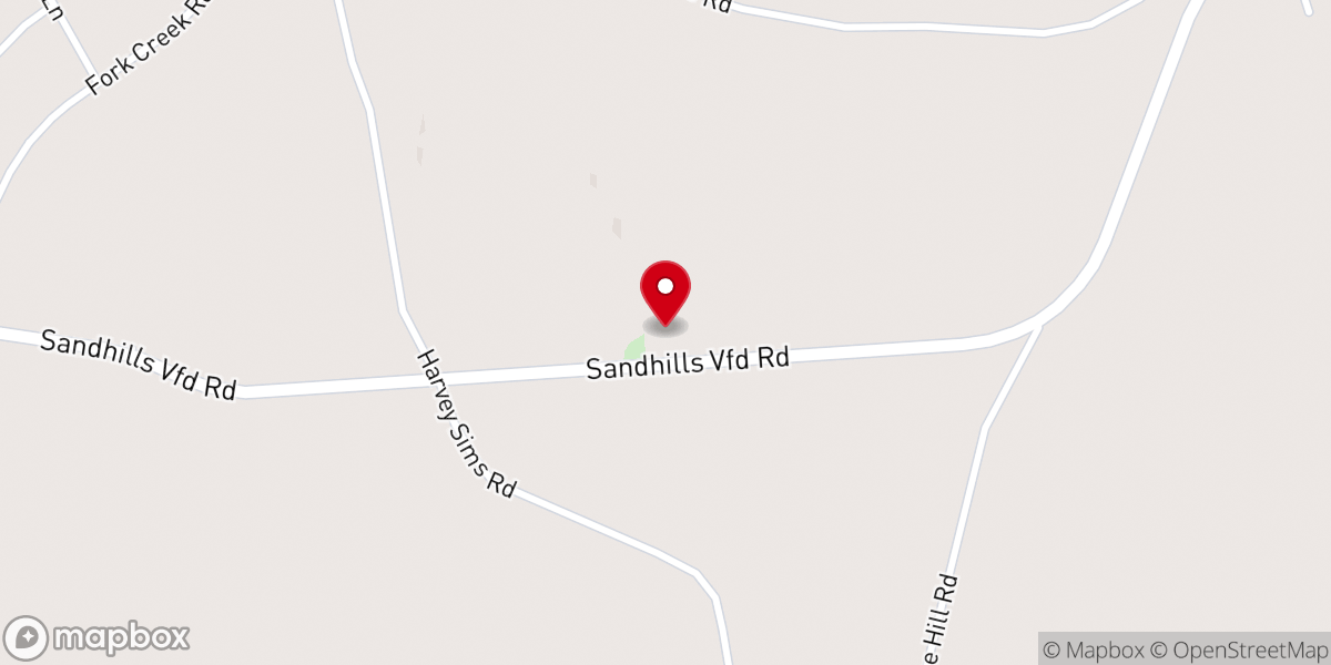 Map showing location of Oak Grove Church