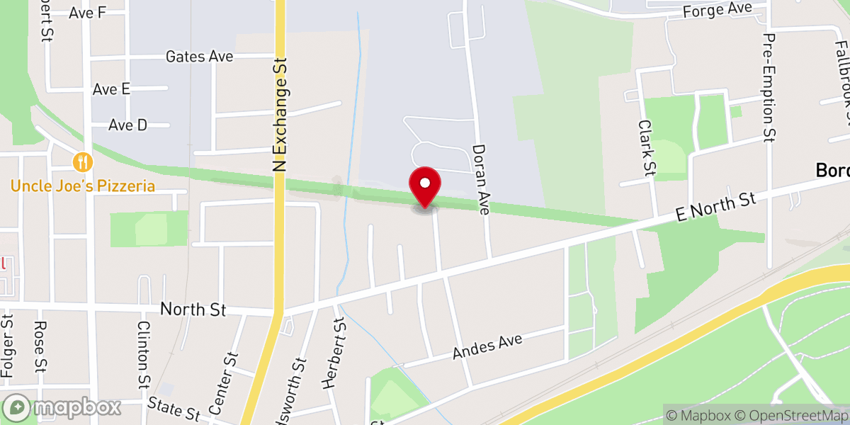 Map showing location of Geneva Hispanic Church of God