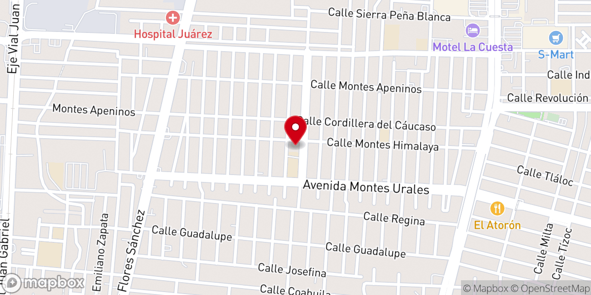 Map showing location of Cristo Sumo y Eterno Sacerdote
