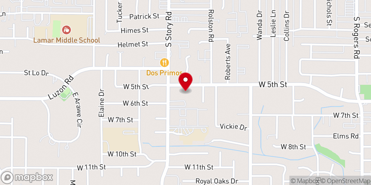 Map showing location of Kirkwood United Methodist Church