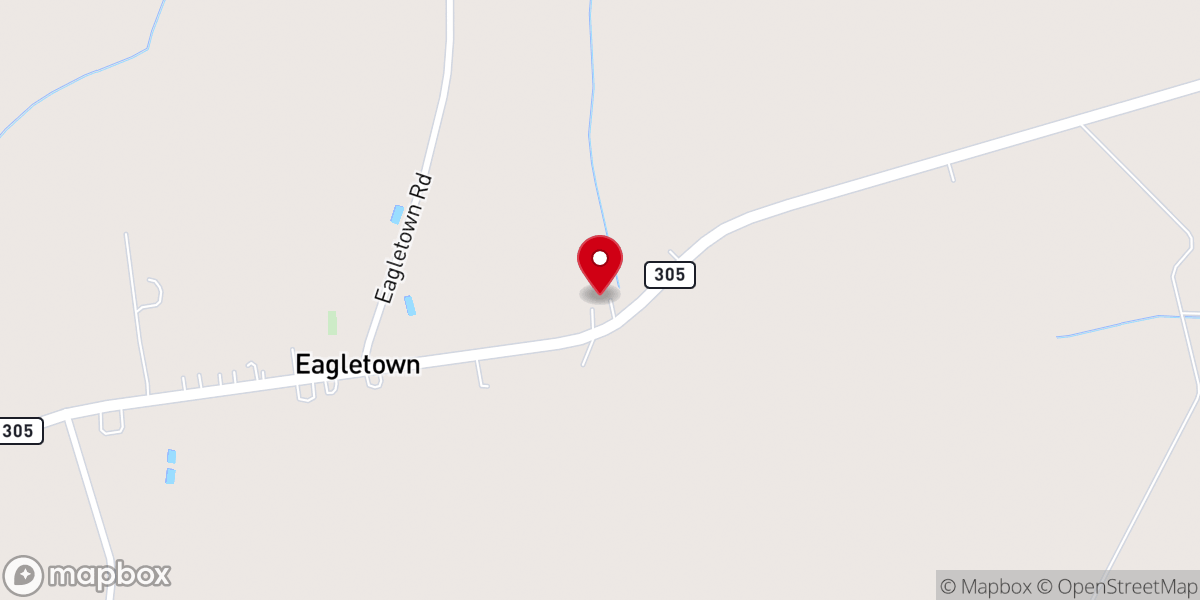 Map showing location of Grace Baptist Church
