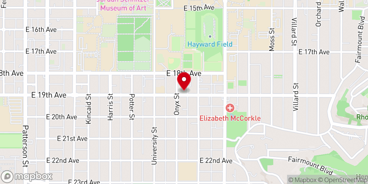 Map showing location of Compass Campus Ministry