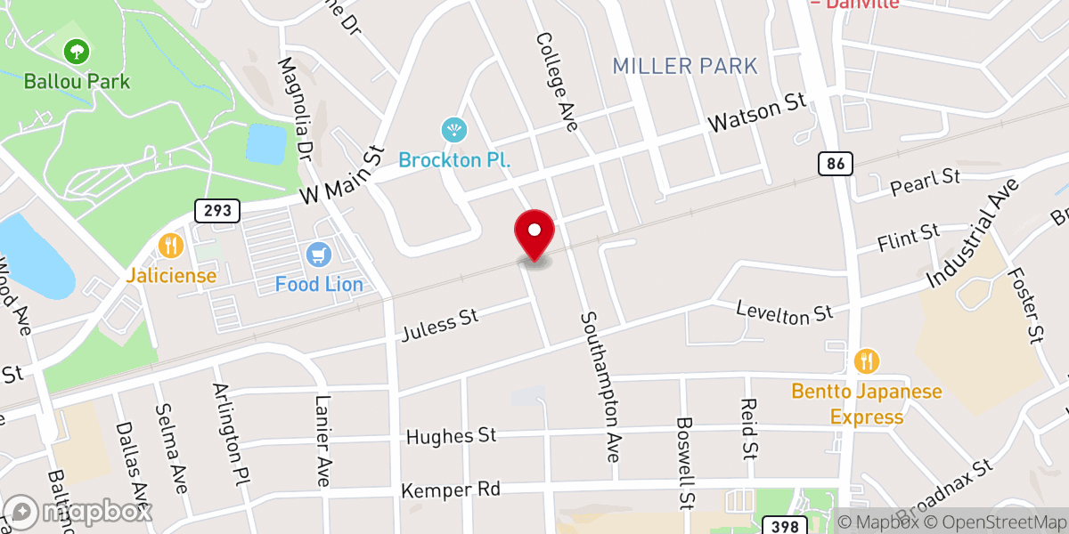 Map showing location of Trinity Church of God