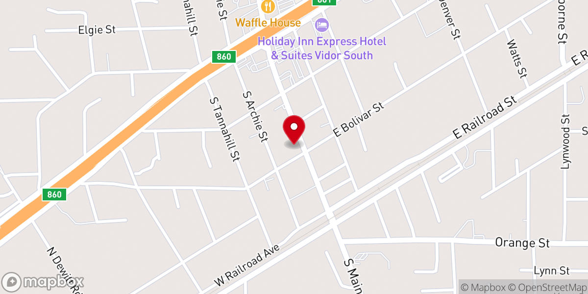 Map showing location of Main Street Ministries Inc
