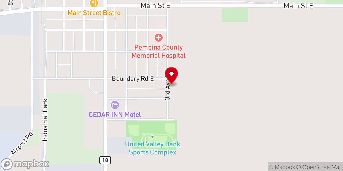 Map showing location of Cavalier House of Worship