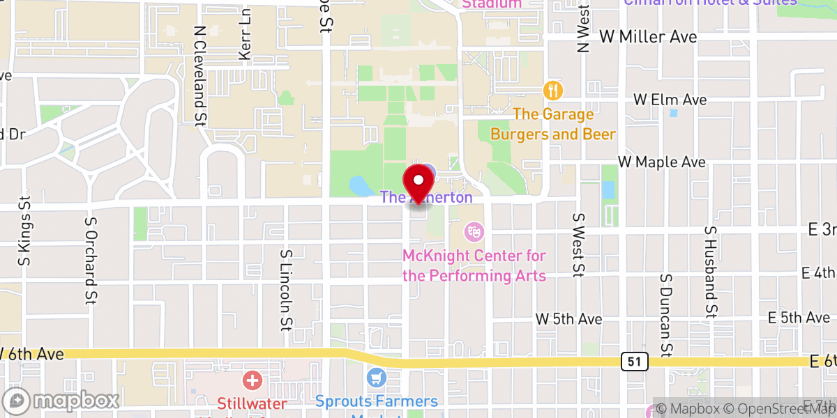 Map showing location of Wesley Foundation