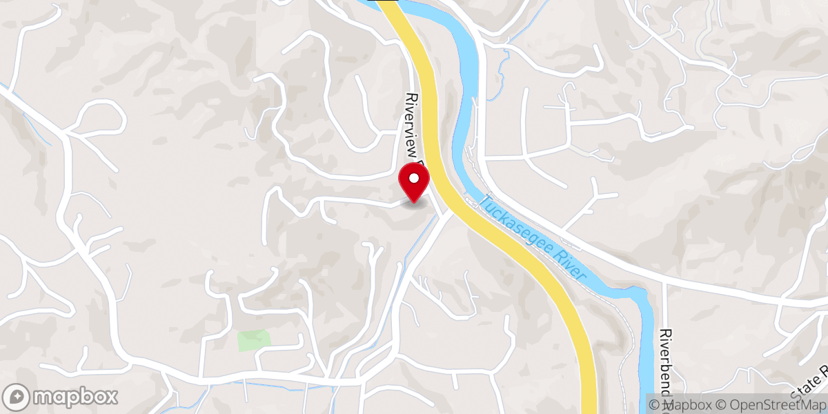 Map showing location of Live Forgiven Church