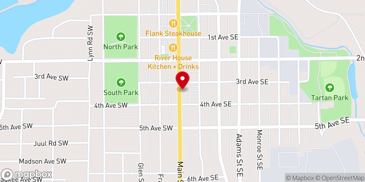 Map showing location of Augustana District