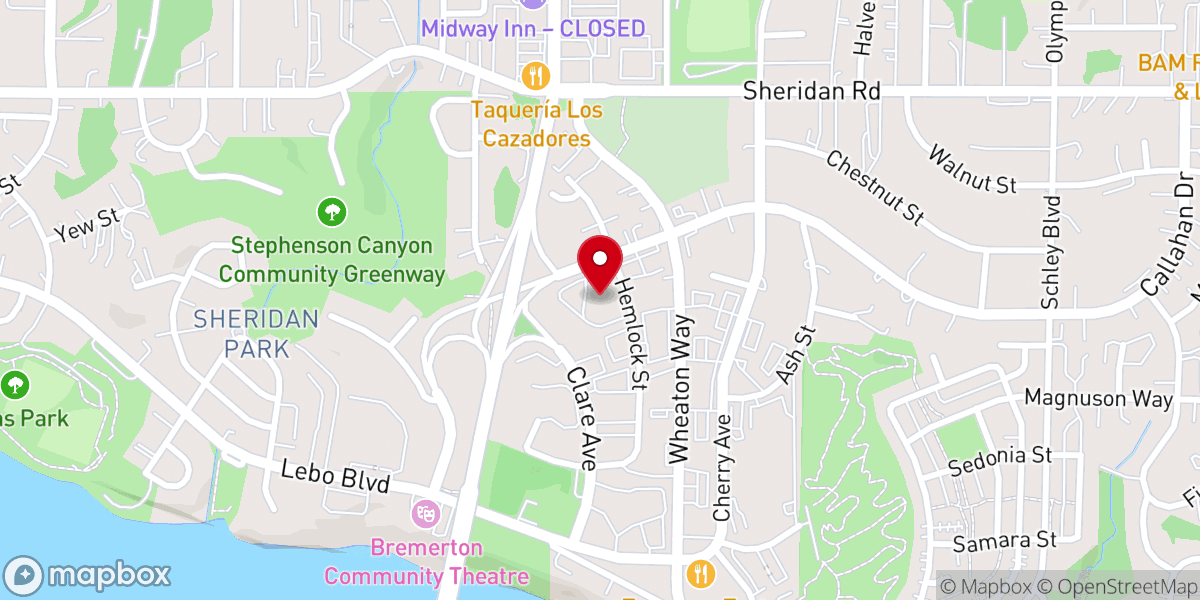 Map showing location of St Paul's Episcopal Church