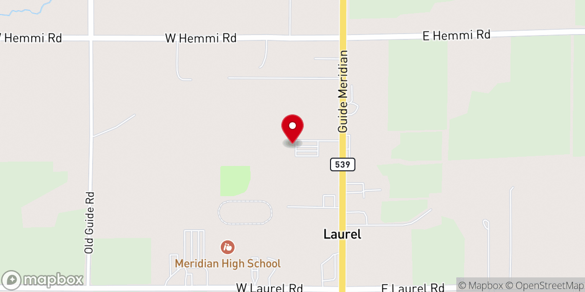 Map showing location of Calvary Chapel Northwest
