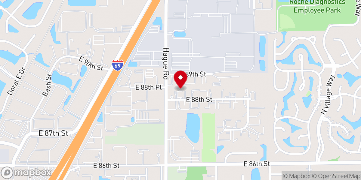 Map showing location of Castleview Independent Baptist Church