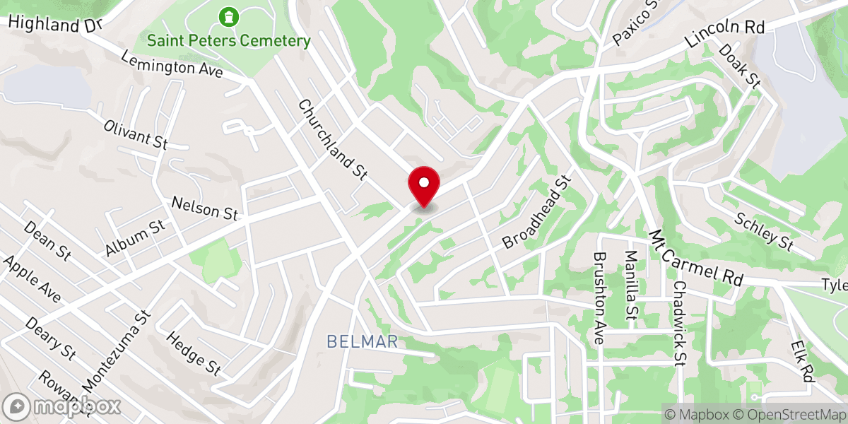 Map showing location of New Grace Missionary Baptist Church