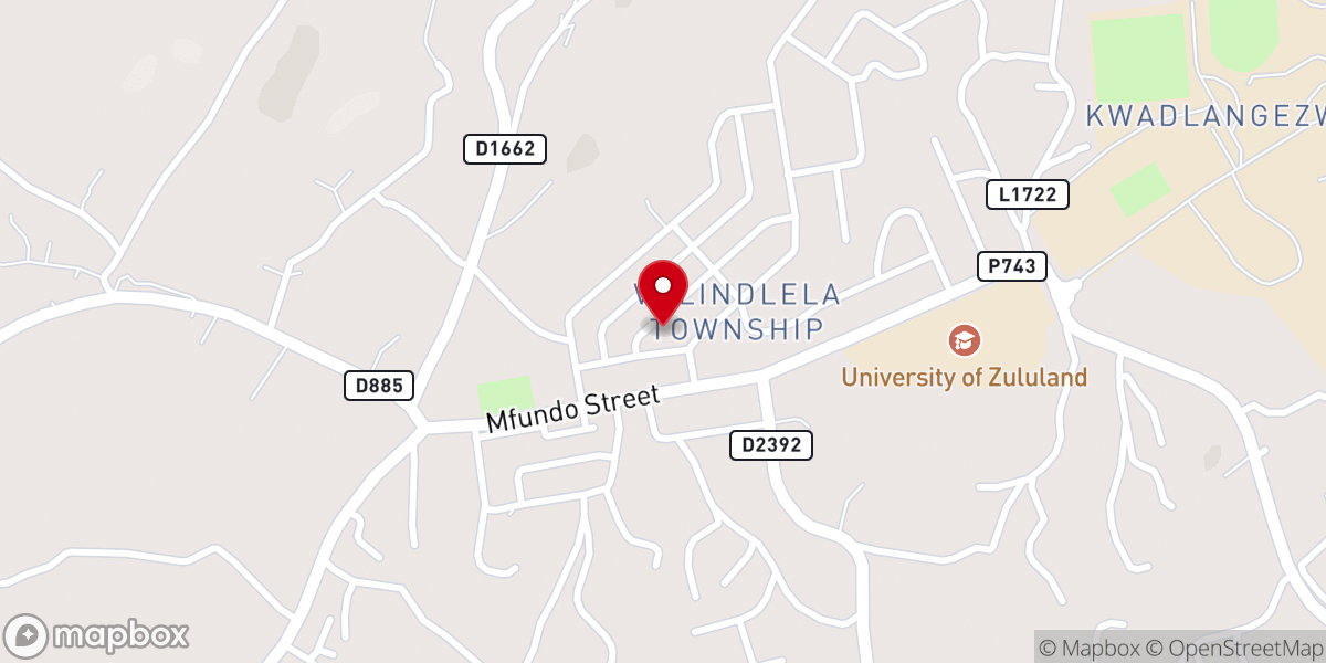 Map showing location of KwaMalusi Anglican Church
