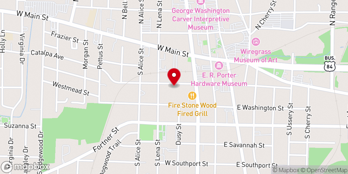 Map showing location of Holy Temple Ministries Inc