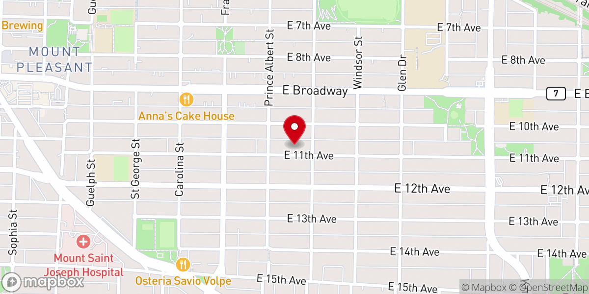Map showing location of Filipino Fellowship Baptist Church