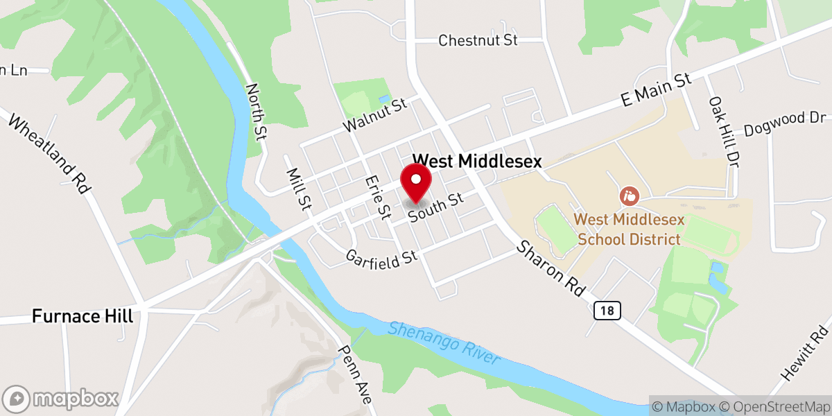 Map showing location of Wesleyan Methodist Church
